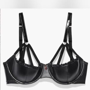 GLOSSY FLOSSY CAGED QUARTER CUP BRA